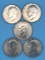 (5) U. S. Bicentennial Eisenhower Silver Dollars