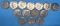 (14)  U. S. Kennedy Half Dollars:  (7) 1974,  (4)