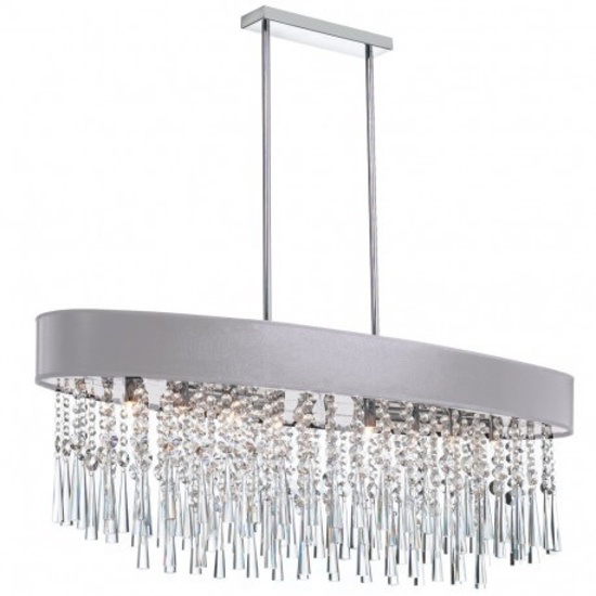 Dainolite 8-Light Oval Crystal Chandelier -
