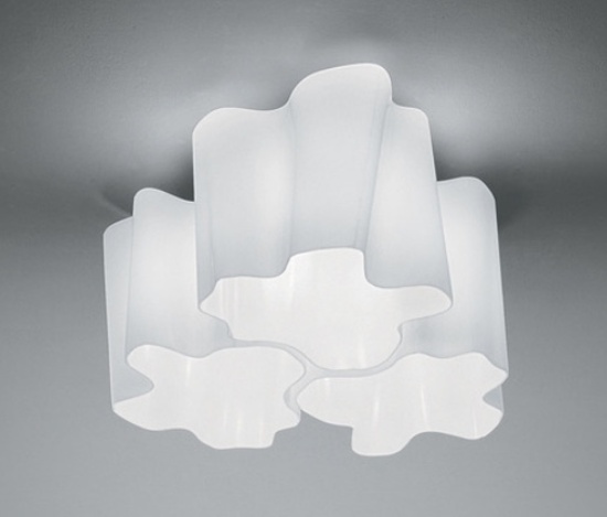 Artemide Logico Glass Ceiling Light Fixture