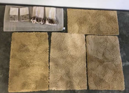 (4) 20" x 31" Rugs, Bathmats, (2)