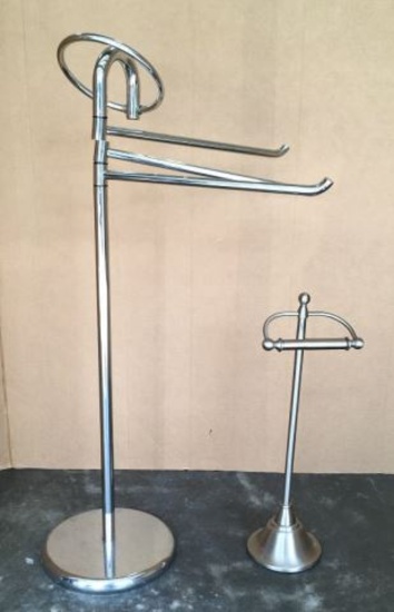 Toilet Paper Holder - 21 1/4” H & Towel Holder -