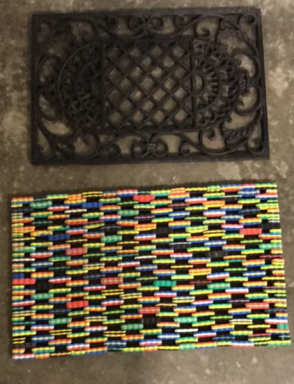 2-Door Mats: 27 1/2" x 18 1/2" Cast Iron