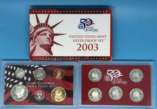 2003 United States Mint Silver Proof Set with