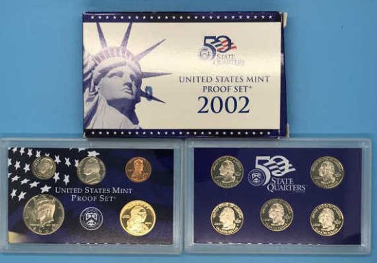 2002 United States Mint Proof Set with COA