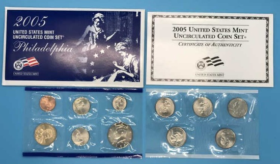 2005 United States Mint Uncirculated Coin Set with
