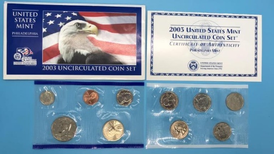 2003 Uncirculated Coin Set with COA--Philadelphia