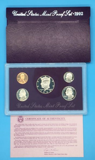 1992 S United States Mint Proof Set in