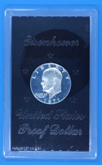 1971 S Eisenhower Silver Dollar Proof in Original