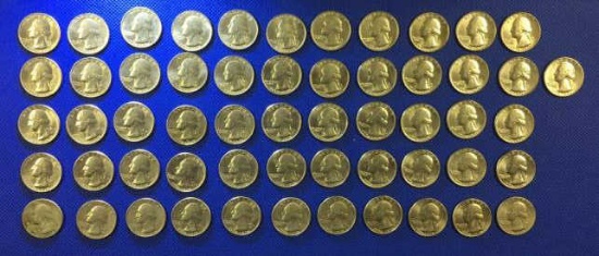 (56) Bicentennial Quarters:  (23) No Mint Mark,
