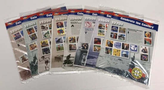 Celebrate the Century Stamps--1900s-1970s--