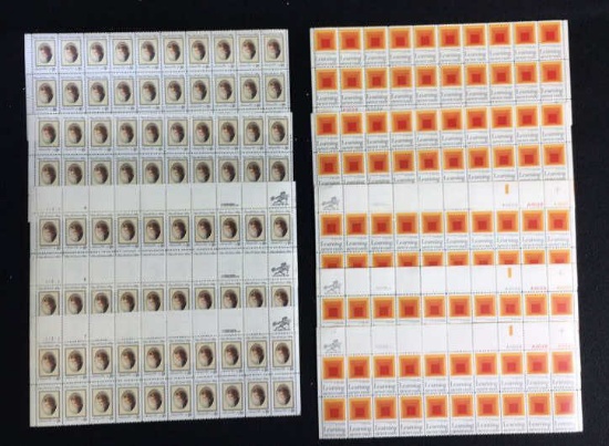 (200) U. S. Postage Stamps:  (100) Learning Never