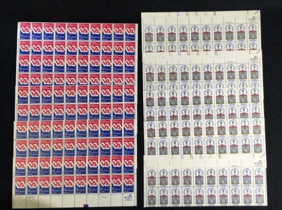 (200) U. S. Postage Stamps:  (100) VA Fifty