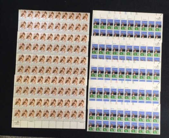 (200) U. S. Postage Stamps:  (100) Olympics 1980