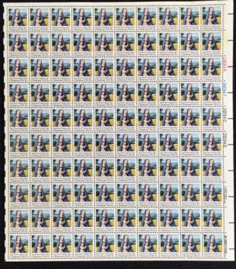 (100) 1979 Christmas U. S. Postage Stamps--