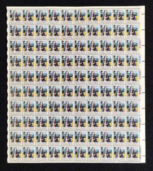 (100) 1979 Christmas U. S. Postage Stamps--
