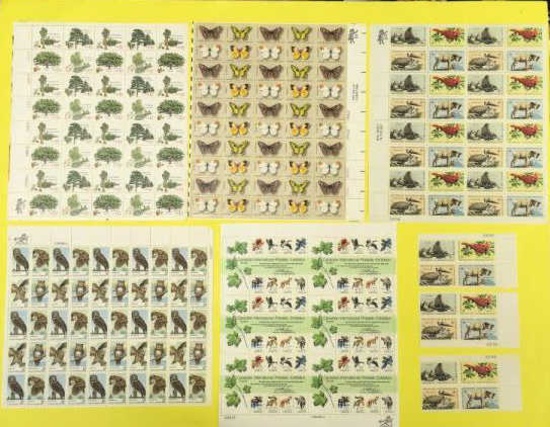 Assorted U. S. Postage Stamps:  (50) 13 Cent
