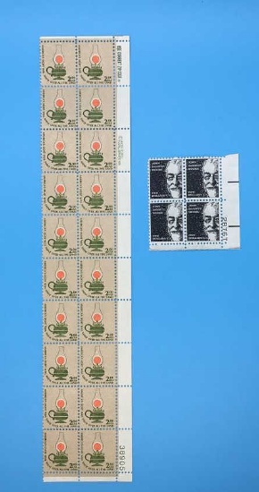 Assorted U.S. Postage Stamps: (4) John Bassett