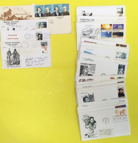 (44) First Day of  Issue U. S. Postage Stamps &