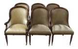 (6) Dining Chairs:  (2) Club Arm Chairs & (4)