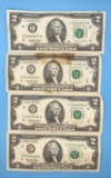 (4) 1995 $2.00 Bills