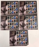 (5) Sheets of (20) Edwin Hubble 33 Cents USA