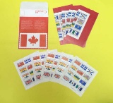 (5) Canada Miniature Sheets of Stamps--