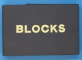 Mint Block Stamp Album with Stamps--See Photo