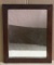 Antique Mirror in Wooden Frame -14 1/2” x 17 1/2”