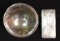 (2) Silver Items: Oneida “Gala” 3-Footed