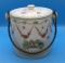Royal Semi Porcelain Biscuit Jar with Wire Bale