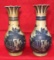 (2) Signed Chinese Vases, Shaped Mouth, Crackle