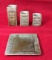 (3) Ceramic Graduated Candle Holders and