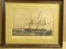 Framed and Matted Currier and Ives Reprint: