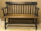 Antique Hitchcock Deacon’s Bench with Stenciling, 42