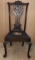 Antique Mahogany Side Chair with Cabriole