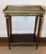 Side Table with Brass Decorations - 25” x 15”,