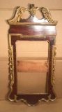 18th Century Mahogany and Gilt-Gesso Mirror