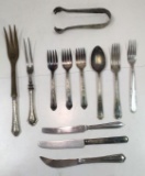 Assorted Silver Plate & Stainless Flatware