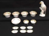 Assorted China Items Including: 7 1/2” Parrot,