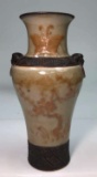 19th Century Chinese Crackled Vase with Unusual