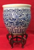 Antique  Blue & White Chinese Export Fish
