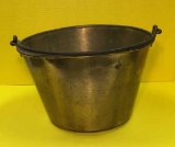 Antique Brass Jelly Pot with Bale Handle--12