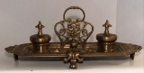 Castilian (India) Brass Ink Well--16 5/8
