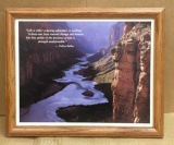 Framed Print with Helen Keller Quote - 15 1/2” x