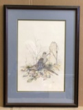 Framed and Matted Original Leon Colvin Colored