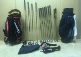 Golf Clubs including 4 assorted metal head