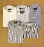 (5) Men’s Dress Shirts- (4) Ike Behar New York