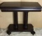 Empire Mahogany Game Table on Wooden Casters,
