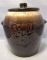 McCoy USA 7024 Brown Drip Cookie Jar with Lid.